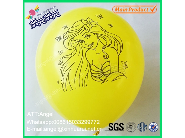 One Color One Side Printing Balloon